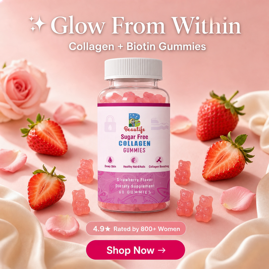 Glow Daily Collagen & Biotin Gummies — Hair, Skin & Nails | 60ct